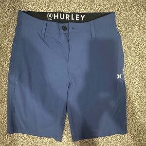 Hurley Blue Athletic Shorts with Classic Fit